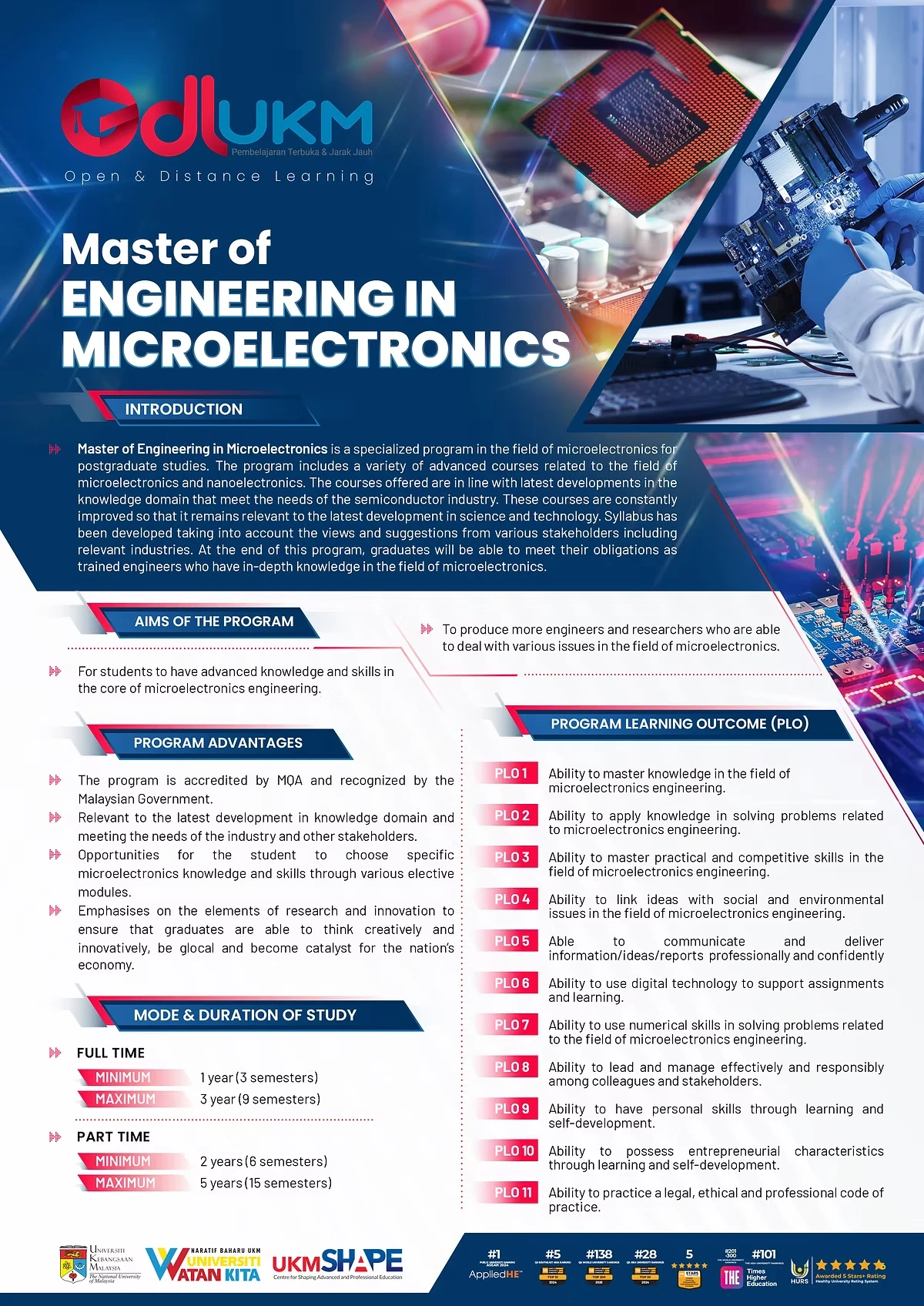 Open and Distance Learning - Master of Engineering in Microelectronics ...